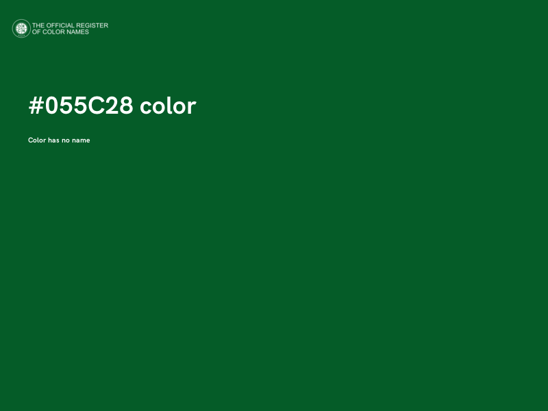#055C28 color image