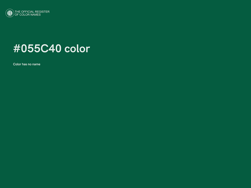 #055C40 color image
