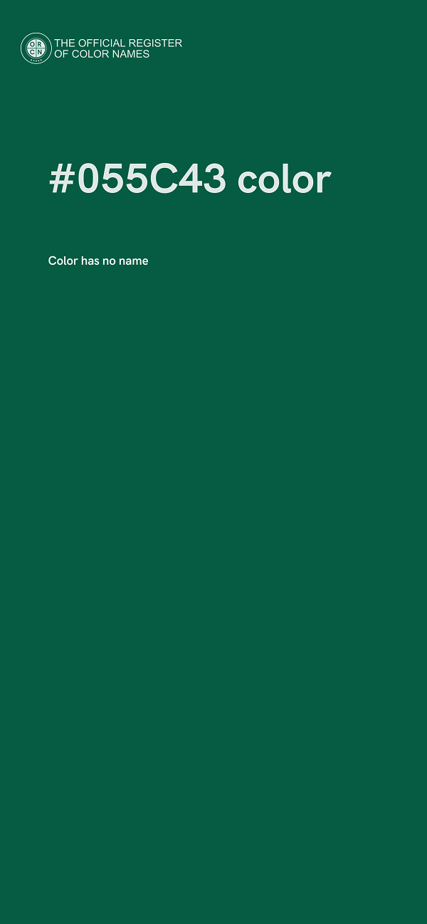 #055C43 color image