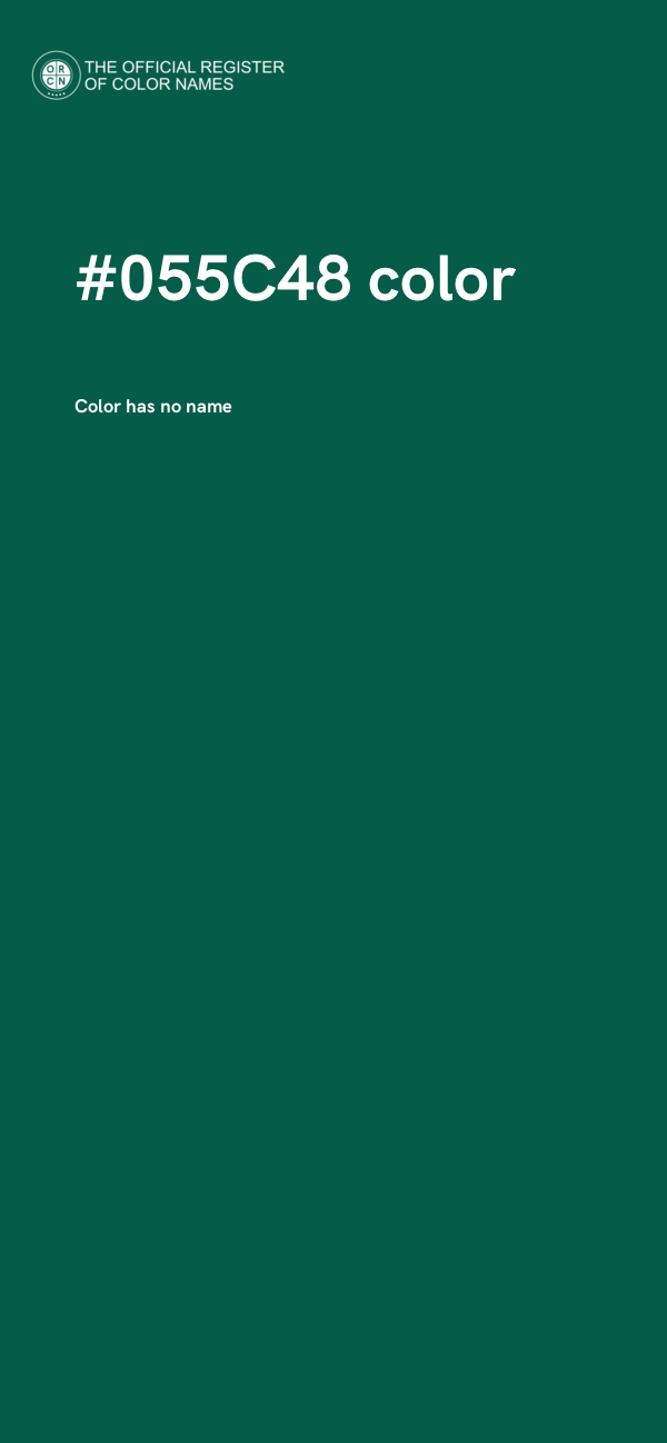 #055C48 color image