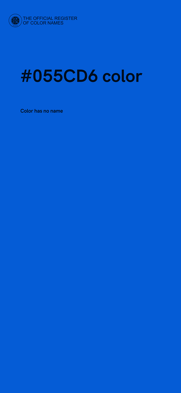 #055CD6 color image
