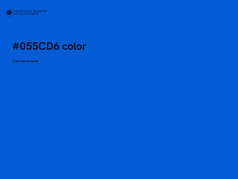 #055CD6 color image
