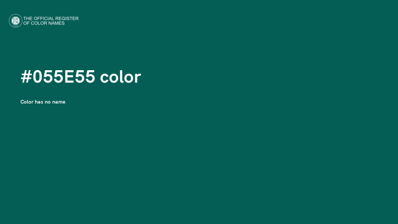 #055E55 color image