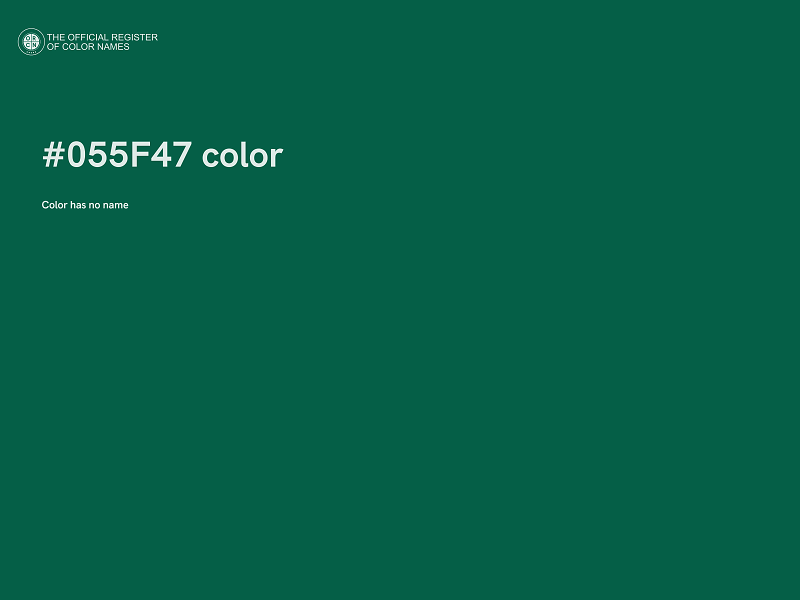 #055F47 color image