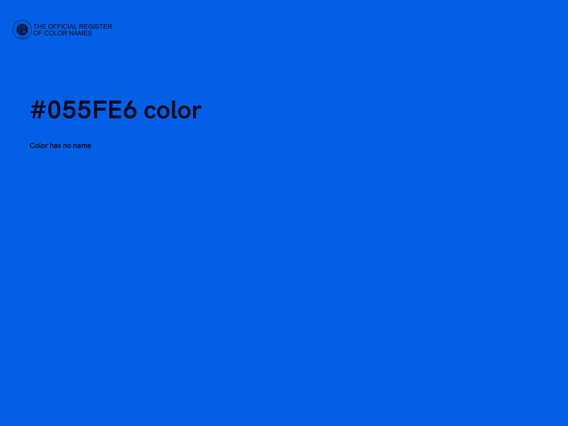 #055FE6 color image