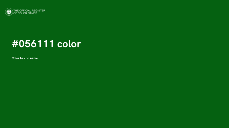 #056111 color image