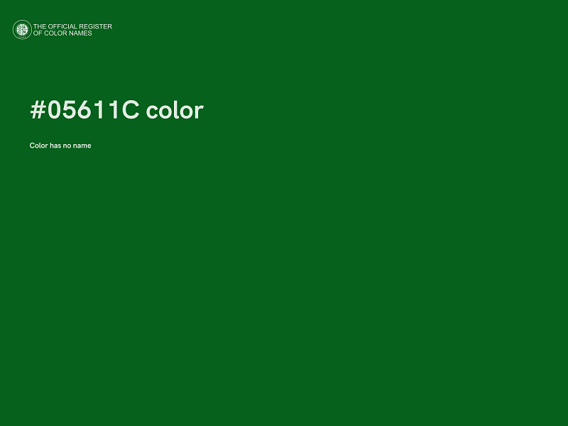#05611C color image