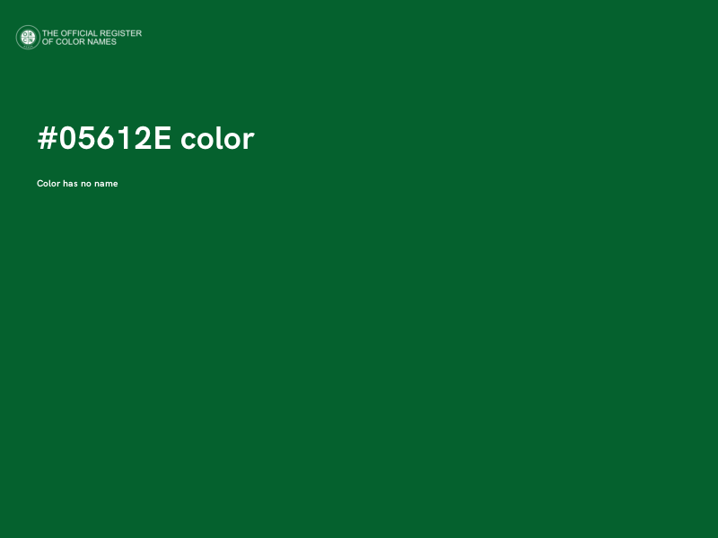#05612E color image