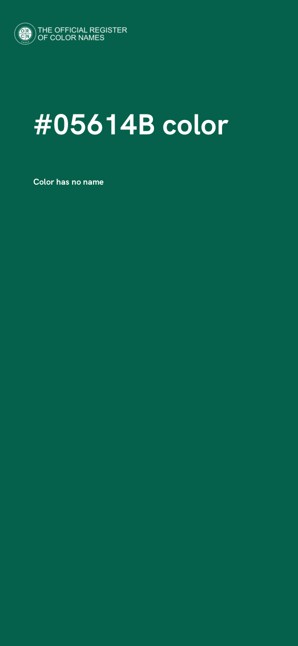 #05614B color image