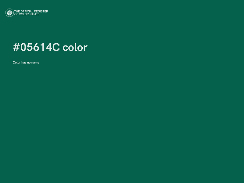 #05614C color image