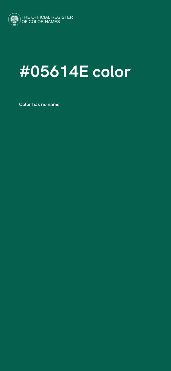 #05614E color image
