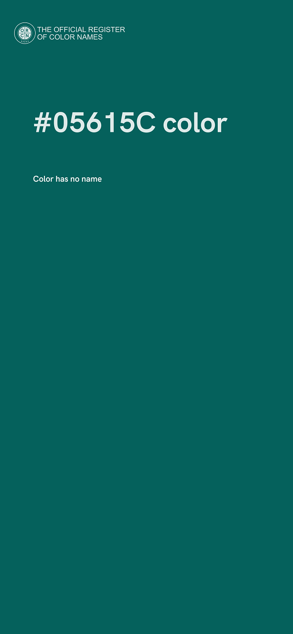 #05615C color image
