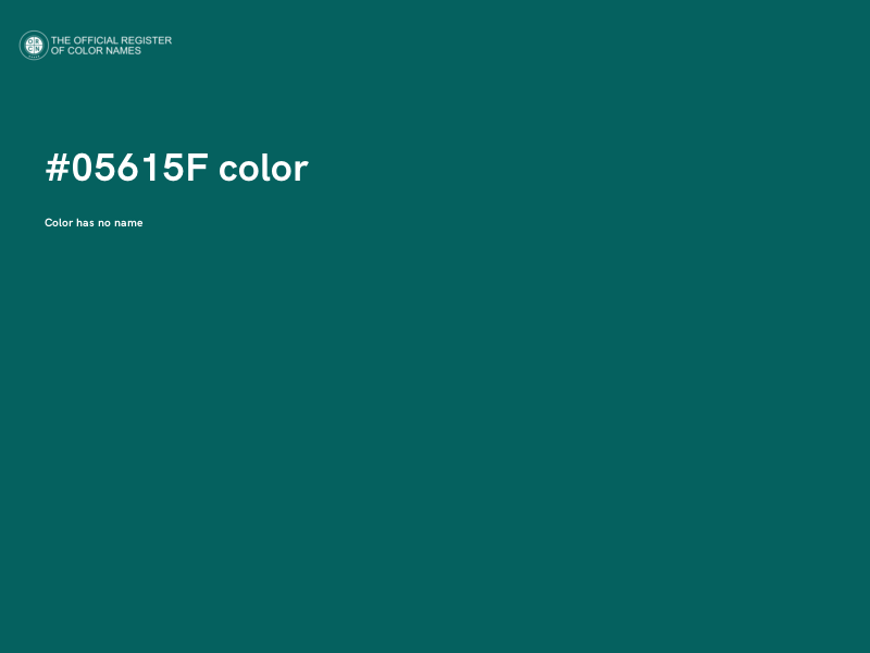 #05615F color image