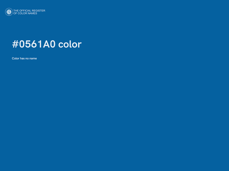 #0561A0 color image