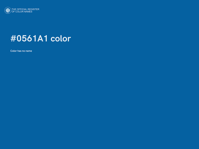 #0561A1 color image