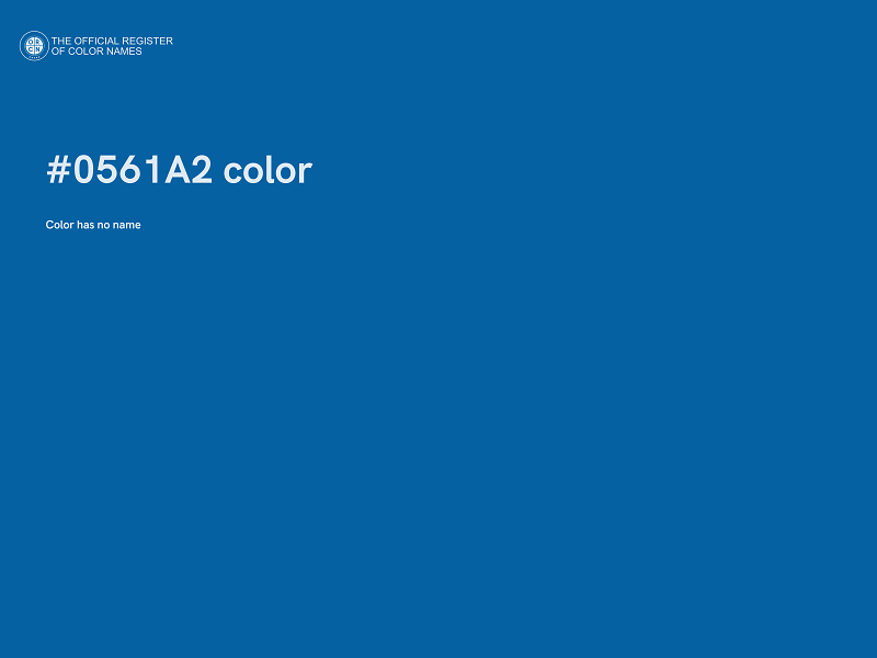 #0561A2 color image
