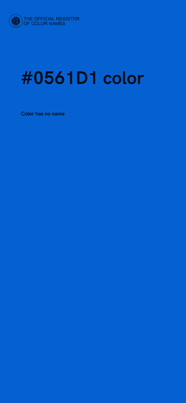 #0561D1 color image