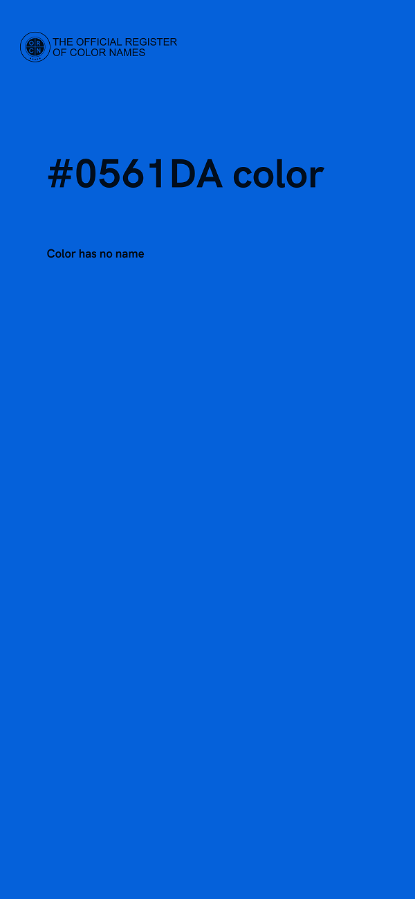 #0561DA color image