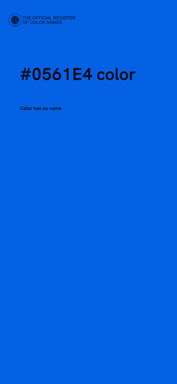 #0561E4 color image