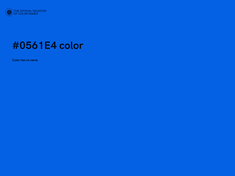 #0561E4 color image