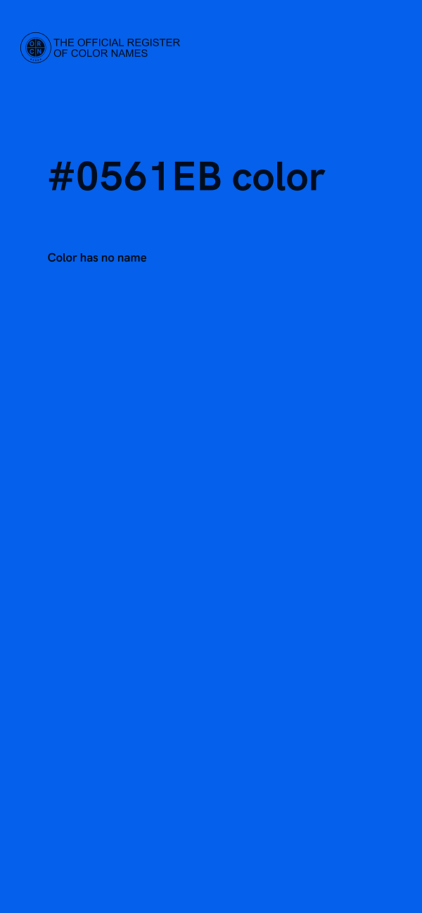 #0561EB color image