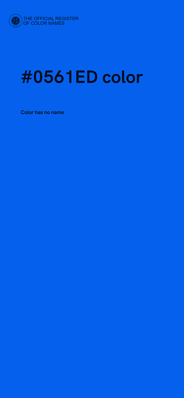 #0561ED color image