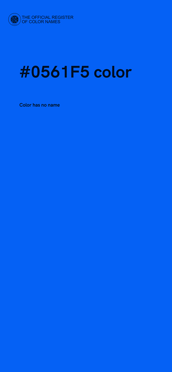 #0561F5 color image