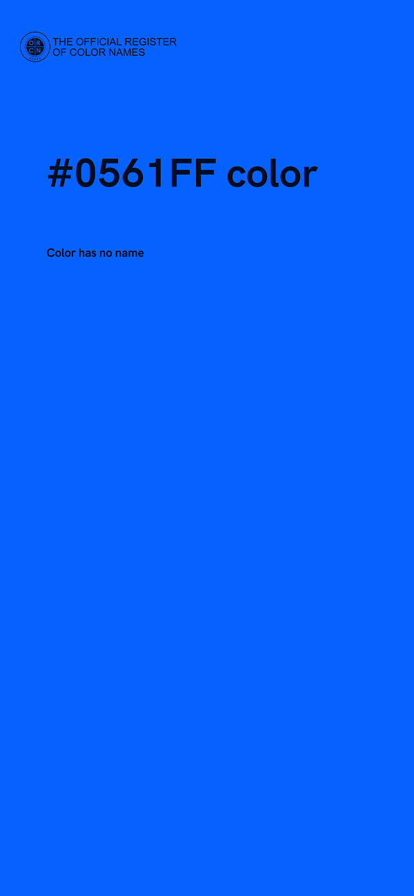 #0561FF color image