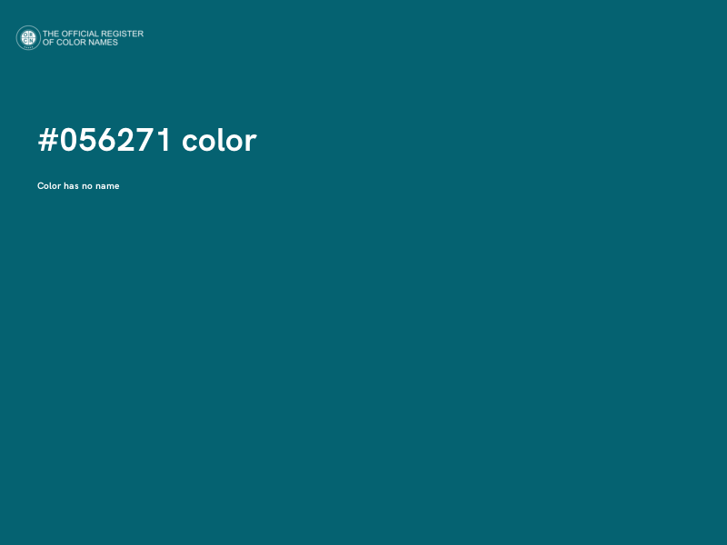 #056271 color image