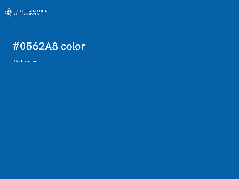 #0562A8 color image