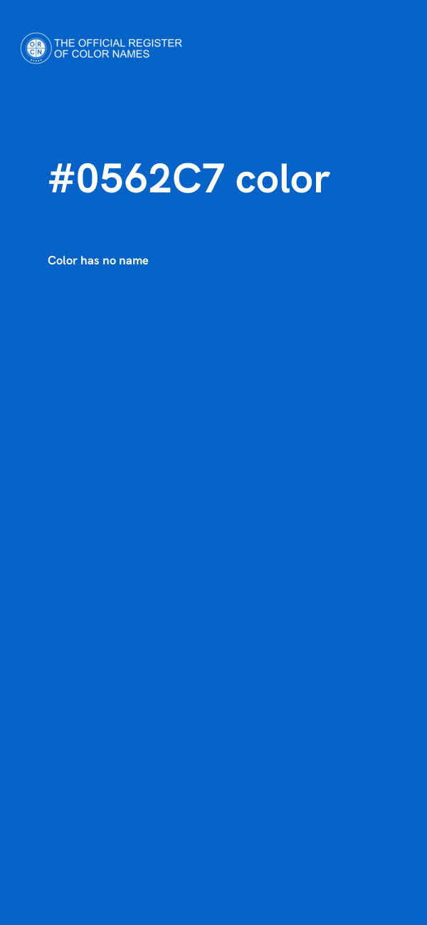 #0562C7 color image
