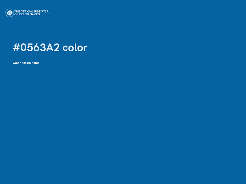 #0563A2 color image