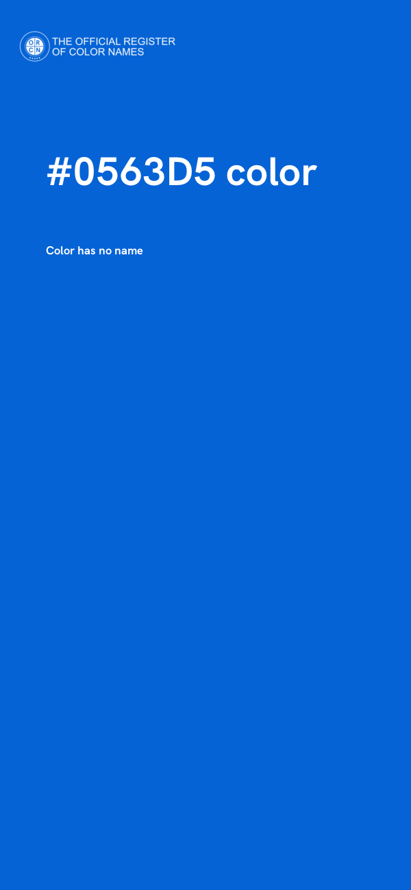 #0563D5 color image