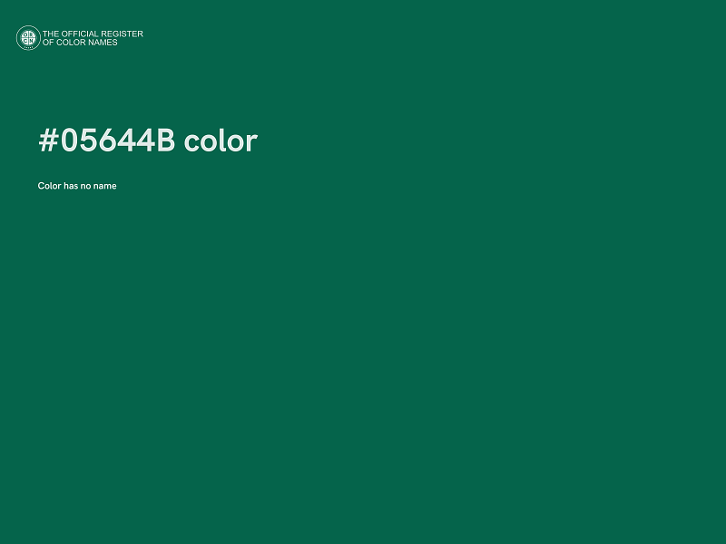 #05644B color image