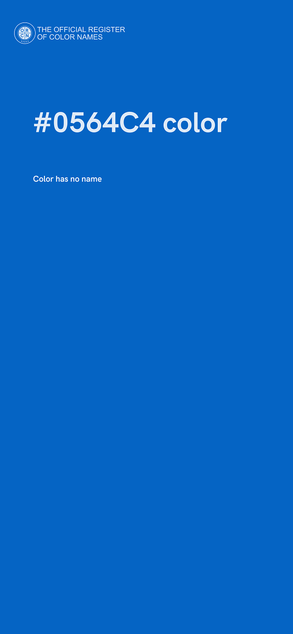 #0564C4 color image