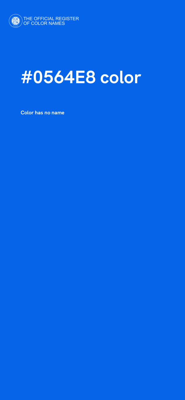 #0564E8 color image