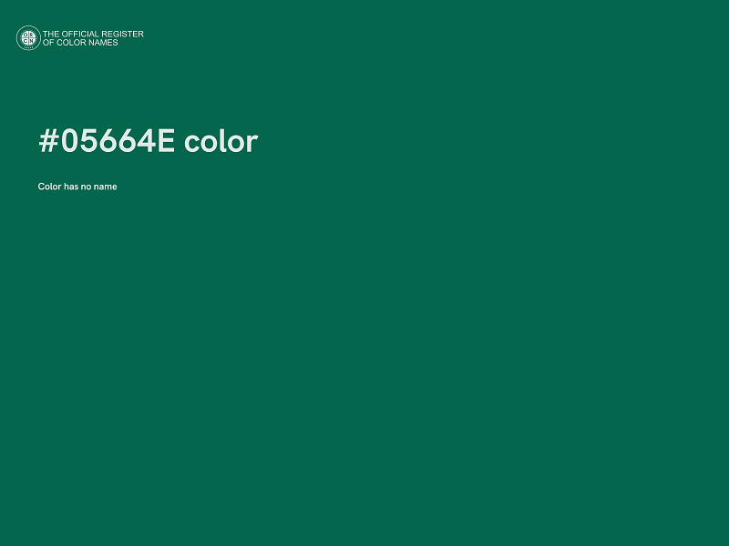 #05664E color image