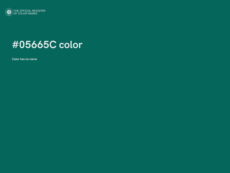 #05665C color image