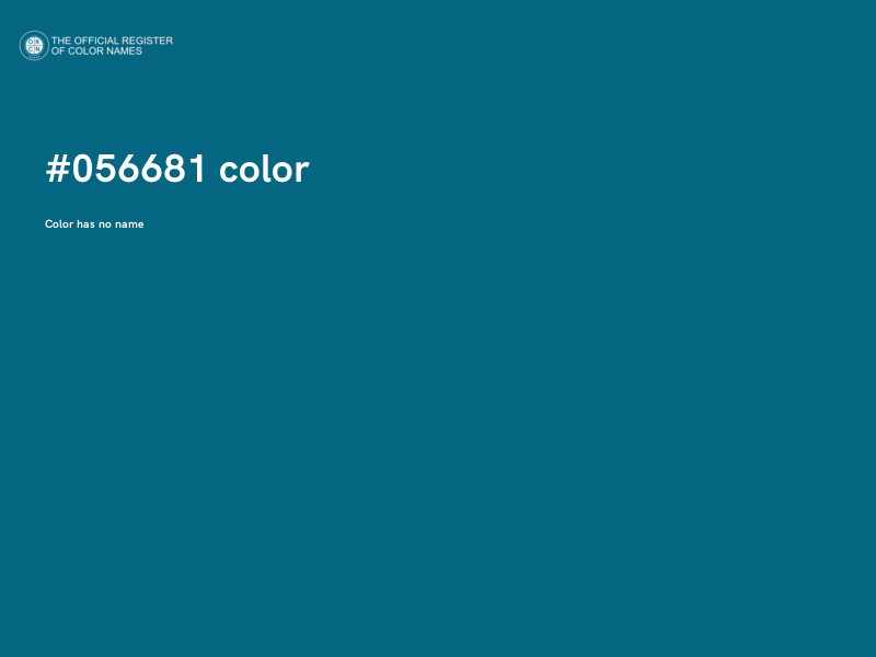 #056681 color image