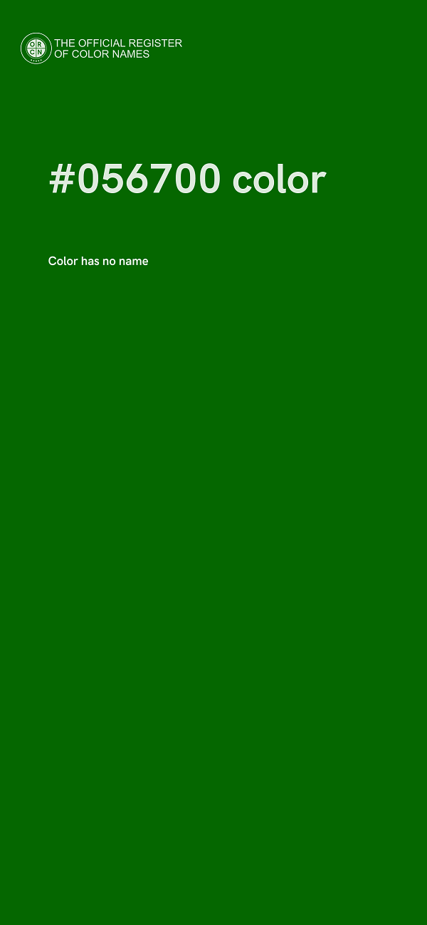 #056700 color image