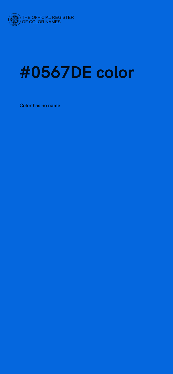 #0567DE color image