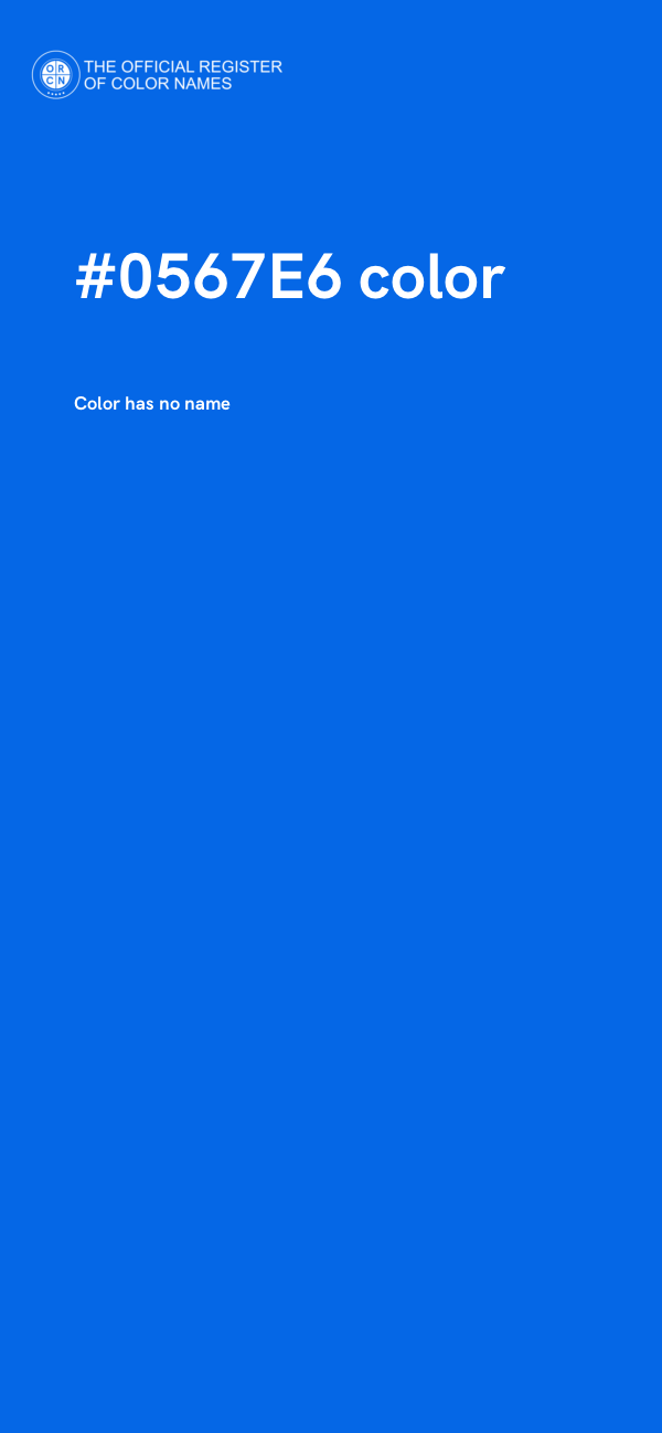 #0567E6 color image