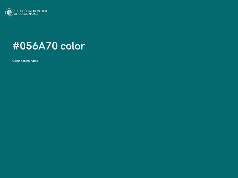 #056A70 color image
