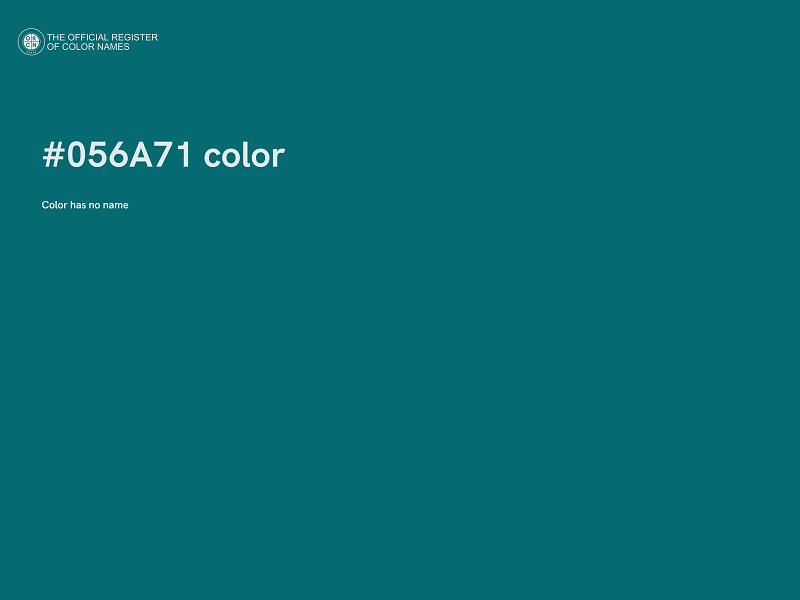 #056A71 color image
