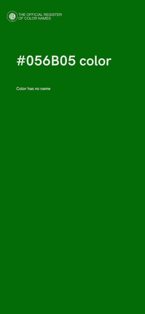 #056B05 color image