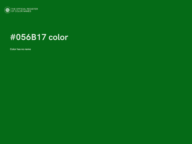 #056B17 color image