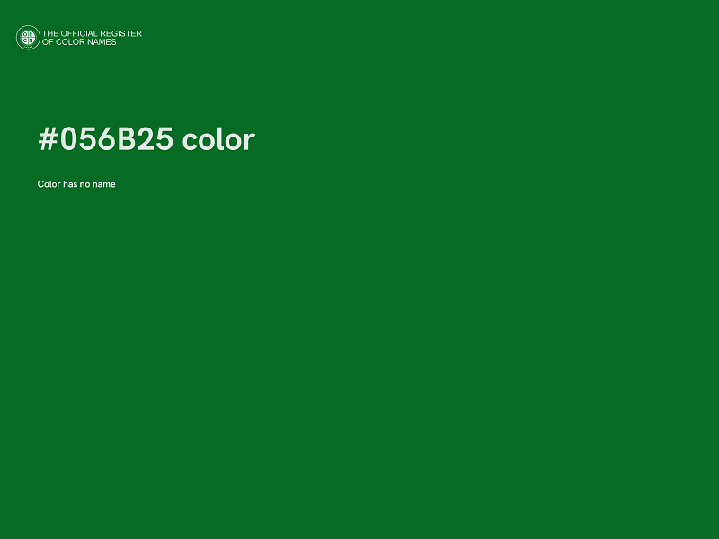 #056B25 color image