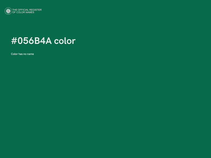 #056B4A color image