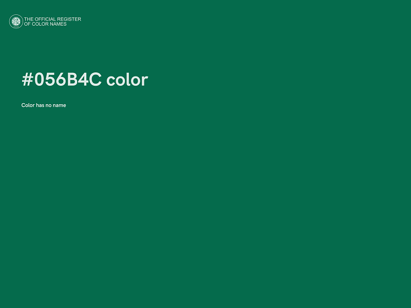 #056B4C color image