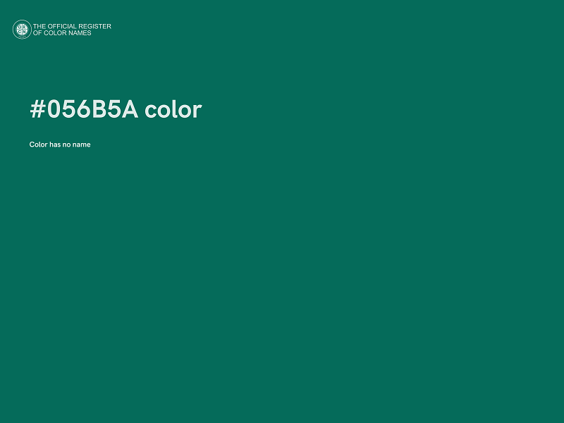 #056B5A color image